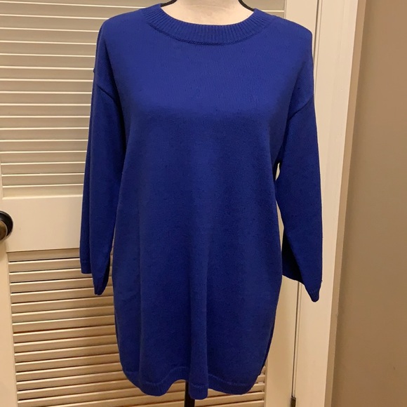 Eileen Fisher Sweaters - Eileen Fisher Mock Neck Tunic in Royal